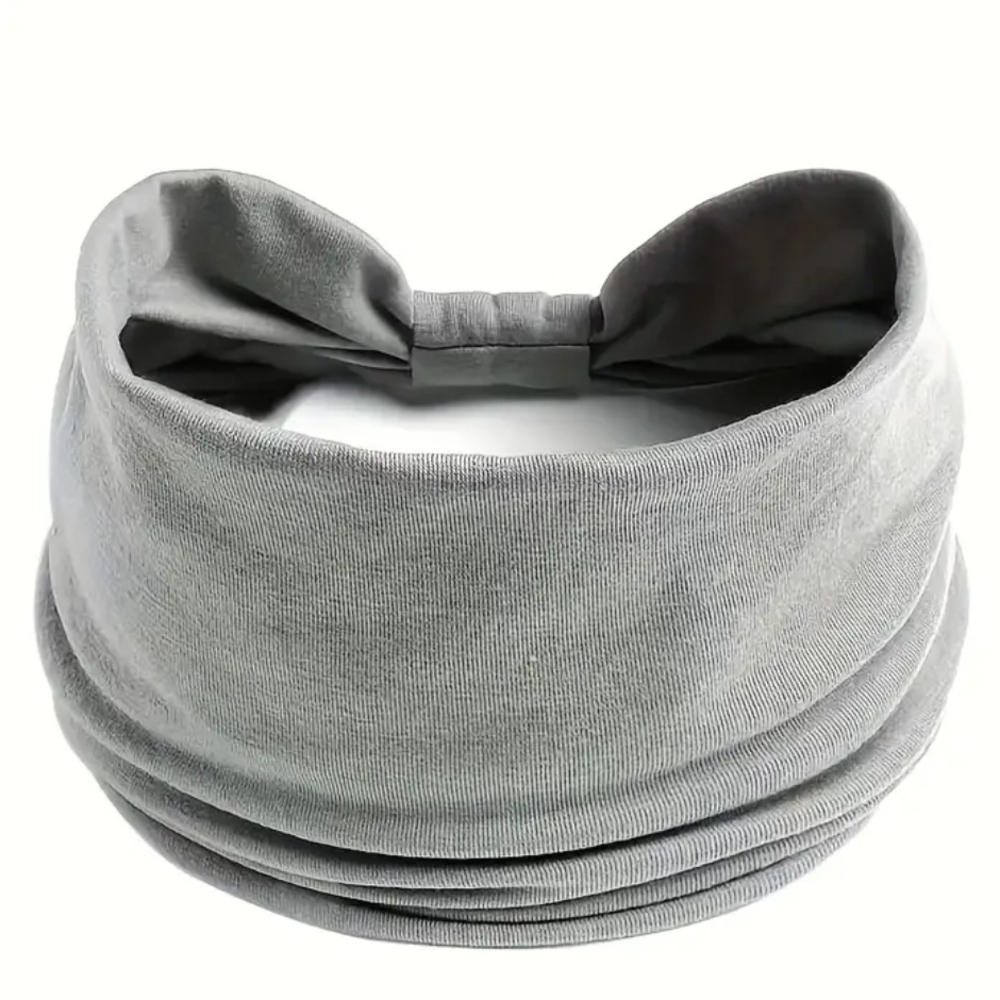 2 Pack Black and Gray Headband Set - Picture 2 of 6